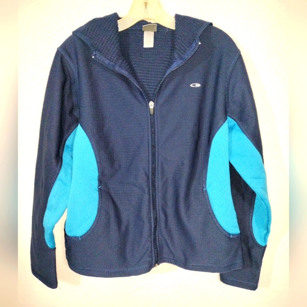 Navy and Blue Zip-Up Jacket By Champion